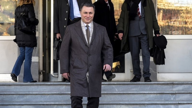 Бившият македонски премиер Никола Груевски бе осъден на две години