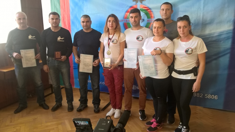 Отборът по стрелба на СК Спартак Враца при ОД на