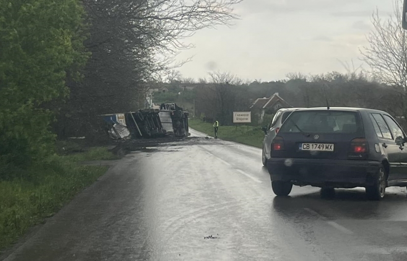 Тежка катастрофа е станала преди минути край Козлодуй видя първо
