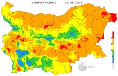 Екстремален индекс за пожароопасност е в сила на места в