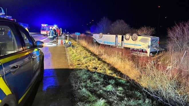 Автобус се е преобърнал в Хърватия при което е загинал