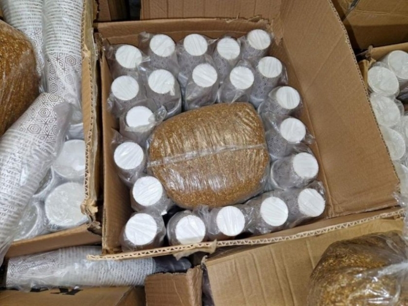 Митническите служители на Капитан Андреево задържаха 196 кг контрабанден тютюн за