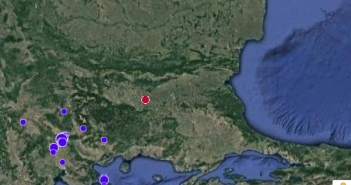 Стара Загора Слабо Земетресение с магнитуд 2 по скалата на