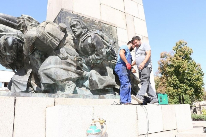 Възстановиха щик на паметника на Бдинци