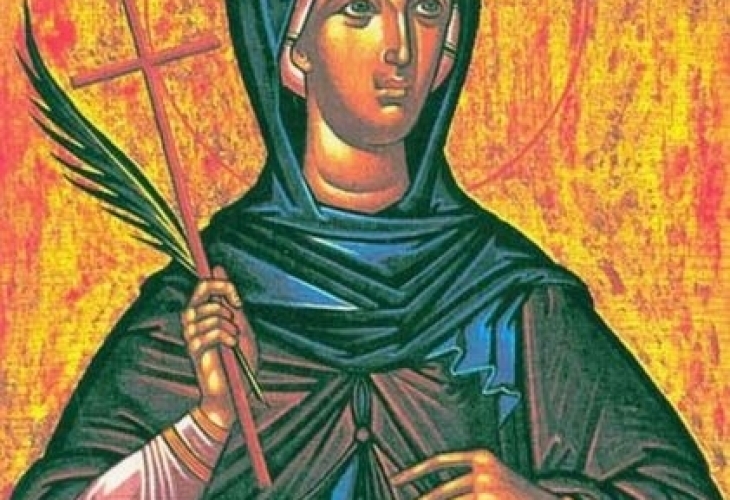 Св Матрона като момиче сираче била слугиня в Солун в къщата