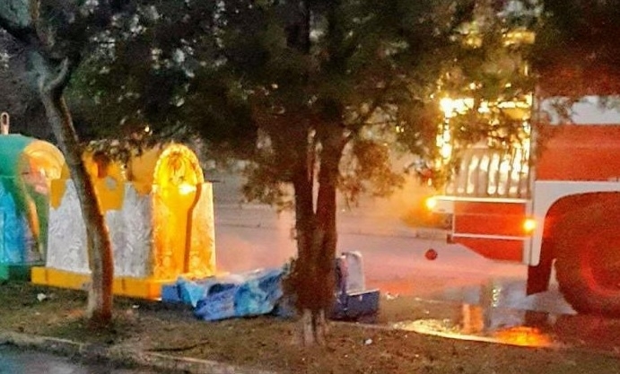 Полицията в града е задържала хлапакът подпалил контейнер за разделно
