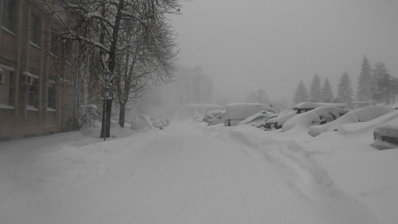 Белоградчик осъмна с 60 см сняг Температурата на въздуха е