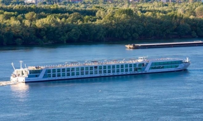 На видинското пристанище днес акостира един от най модерните речни туристически кораби