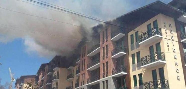 Пожар е избухнал в един от големите хотелски комплекси в