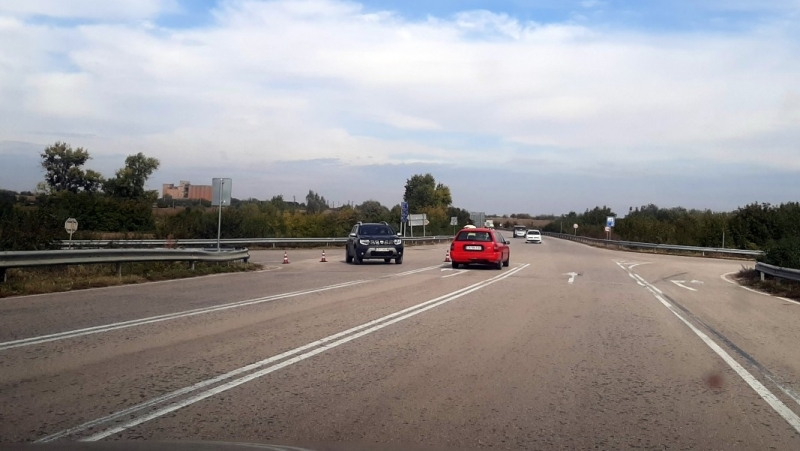 Временно е ограничено движението по главен път E-79 между Видин