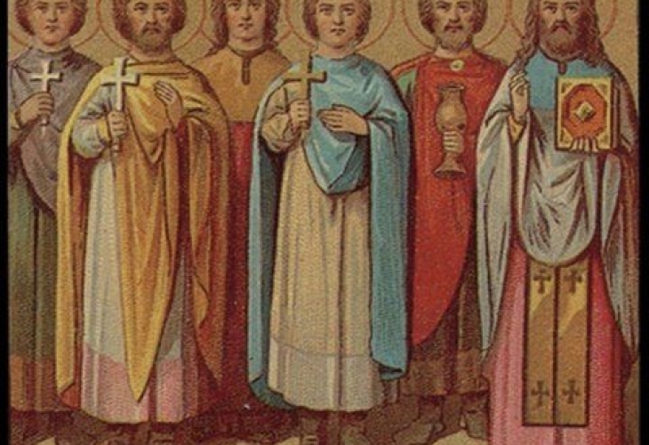 Църквата почита днес Св мчк Агапий и 6 имата мъченици с него Св