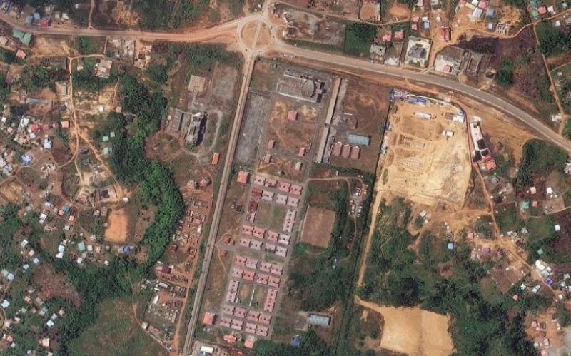 Сателитни снимки показват щетите от опустошителната експлозия в Екваториална Гвинея.