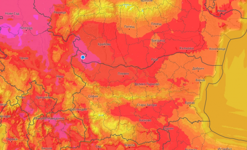Задават се много сериозни горещини в следващите дни като тенденцията
