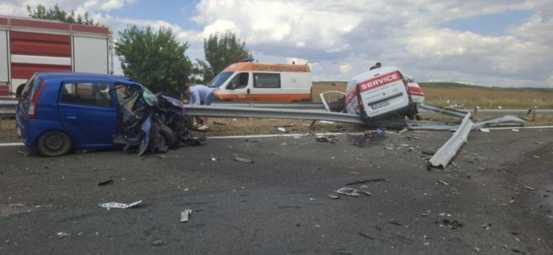 Временно движението при км 311 на автомагистрала Тракия в района