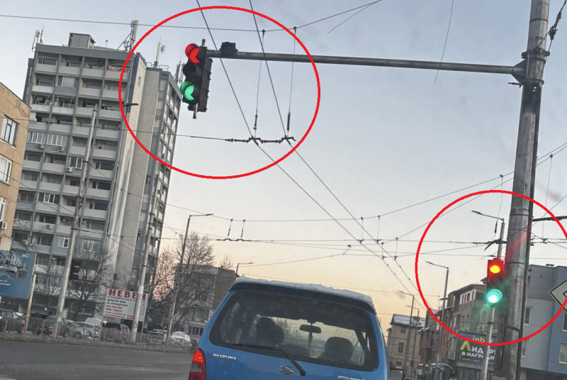 Светофарът на едно от най натоварените кръстовища във Враца се