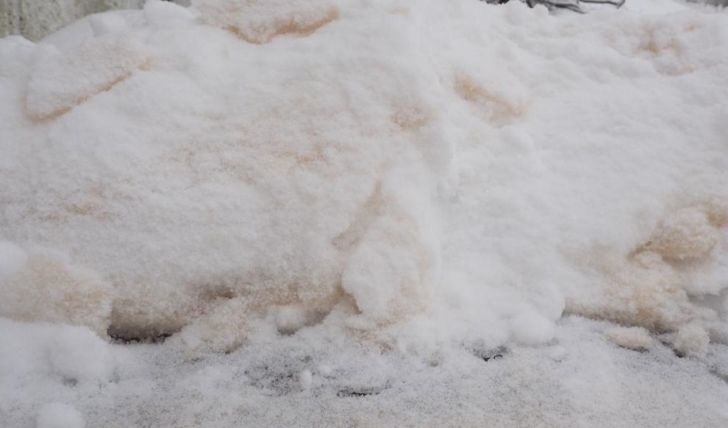 Цветен сняг валя над Разград тази сутрин между 6 00 и