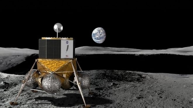 Американският космически апарат предназначен да кацне на Луната продължава да
