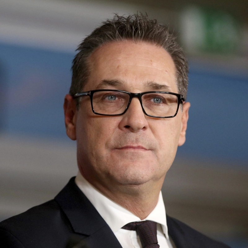 Лидерът на крайнодясната Австрийска партия на свободата Хайнц Кристиан Щрахе е