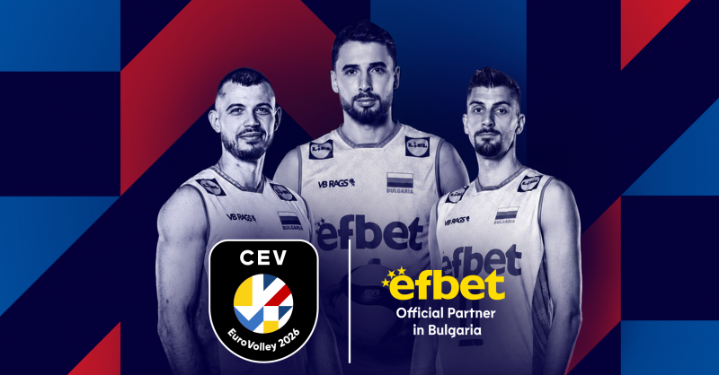 efbet е Официален партньор за България на CEV EuroVolley 2026