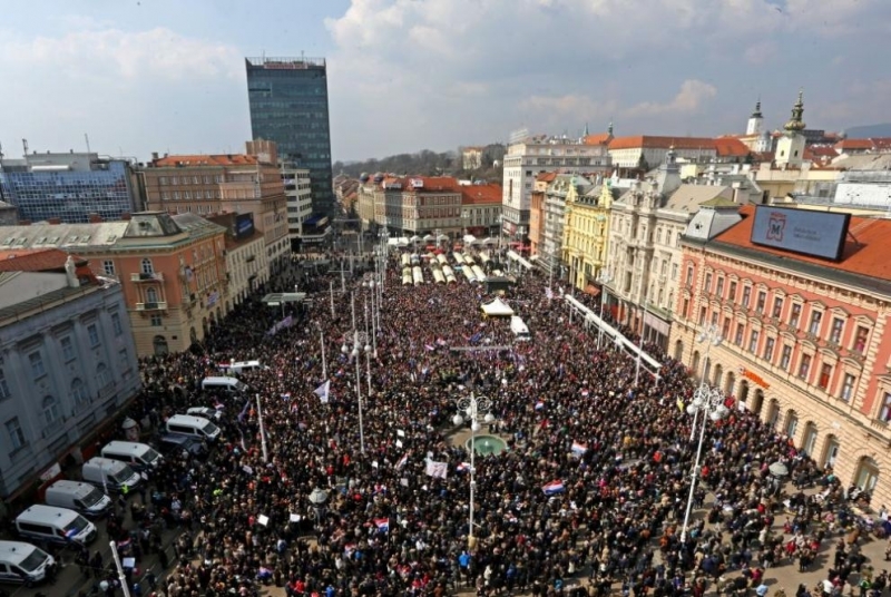 Хиляди хървати протестираха срещу Истанбулската конвенция Документът на Съвета на Европа