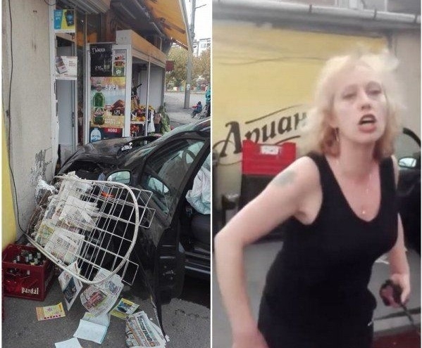 Пияната жена, врязала се с колата си в магазин, се размина с подписка