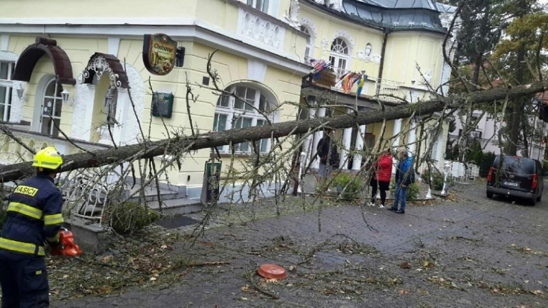 Аварии в електроснабдителната система на Чехия, причинени от силни пориви
