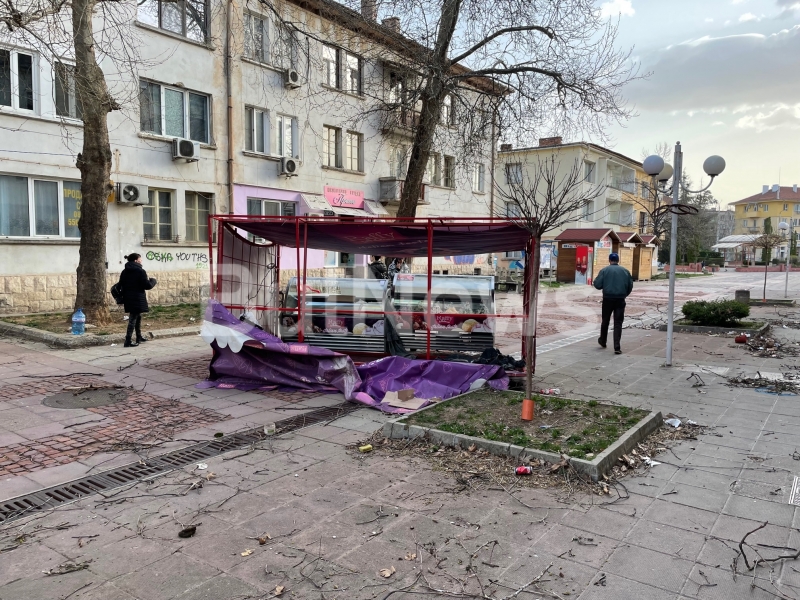Снощната силна буря нанесе огромни поражения във Враца видя агенция