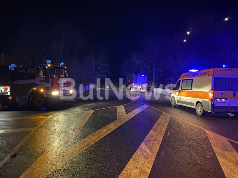 Тежък пътен инцидент е станал преди минути край Враца видя