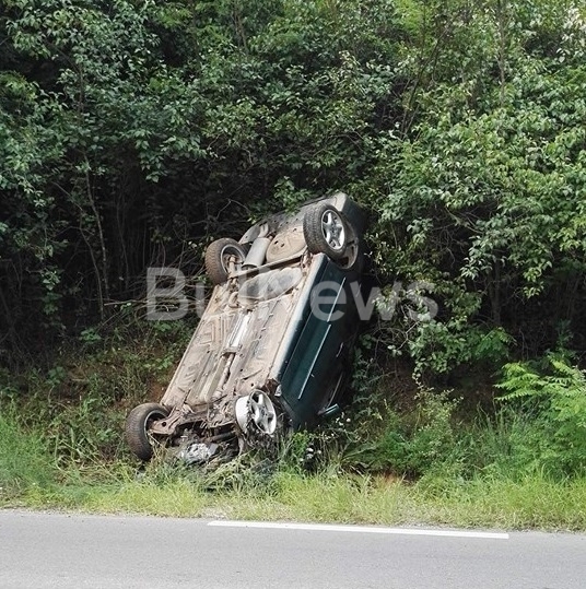 Пиян шофьор е оцелял като по чудо при зрелищна катастрофа