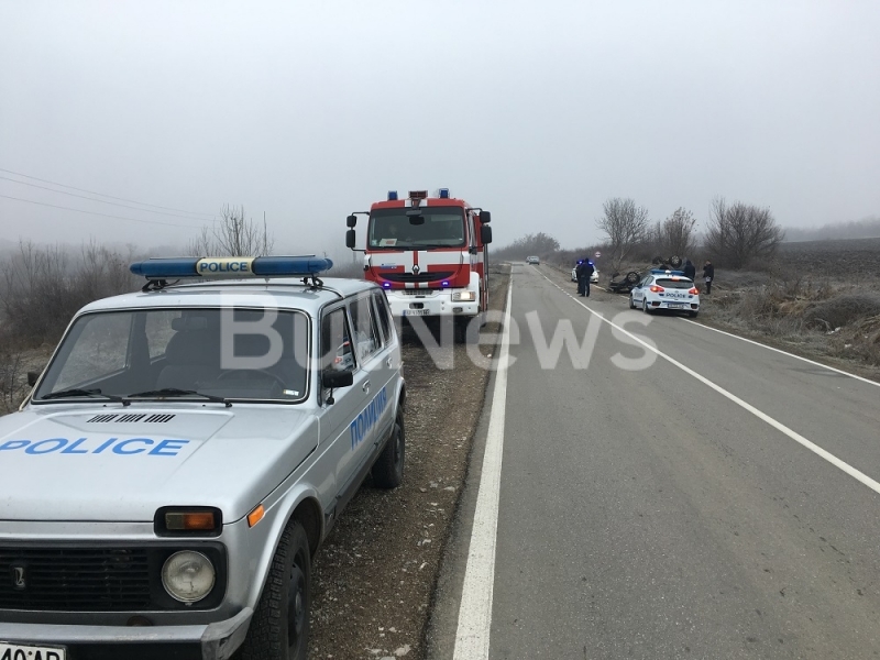 Жена загина при жестока катастрофа на пътя между Враца и