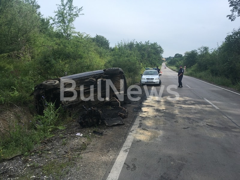 18 годишен бандит е шофирал изгорялата след катастрофа кола край Враца