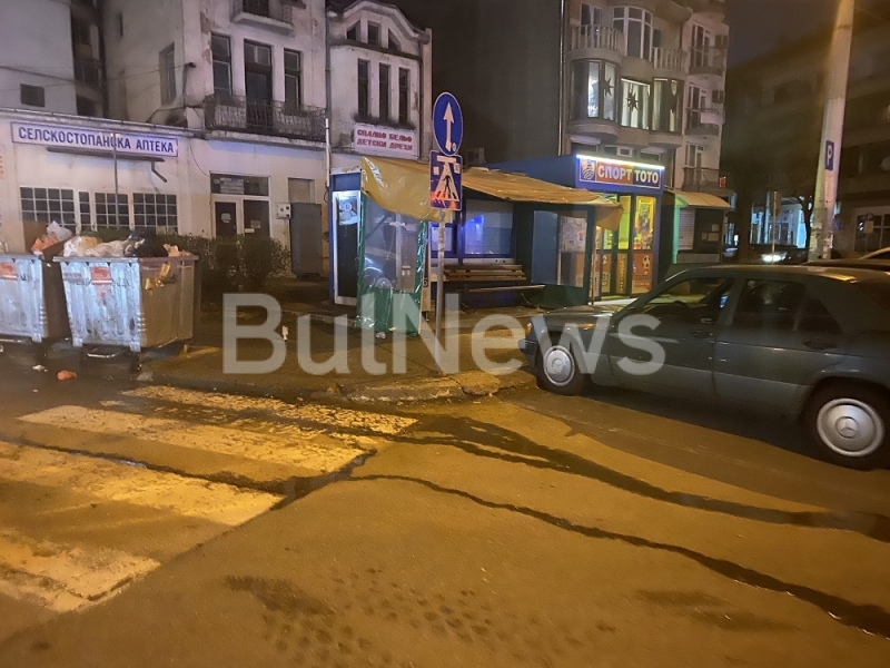 Павилион за плодове и зеленчуци е бил умишлено запален преди