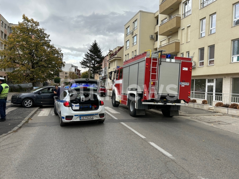 Жена пострада в катастрофа между 3 коли във Враца видя