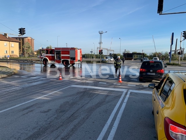 Пътният инцидент е станал преди броени минути на булевард Васил