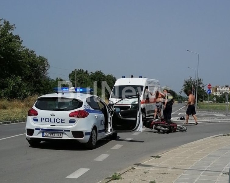 Тежка катастрофа с моторист е станала във Враца видя първо