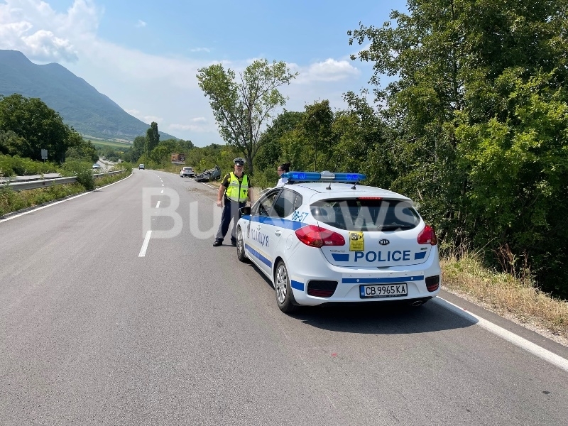 Тежък пътен инцидент е станал преди минути край Враца видя