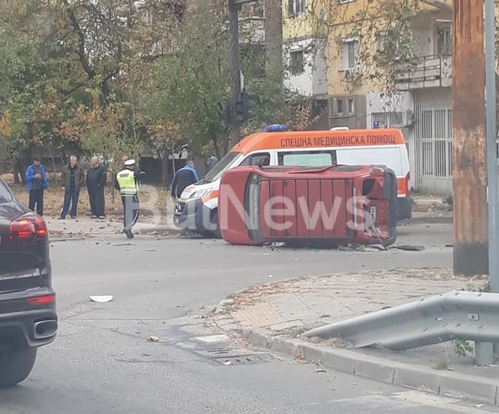 Тежка катастрофа е станала днес около обед на надлеза във