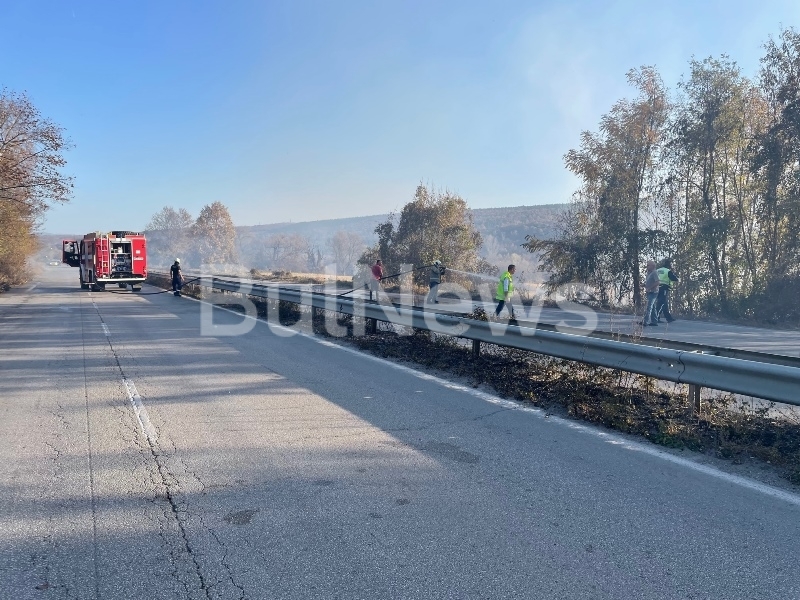 Голям пожар бушува в момента край врачанското село Моравица видя