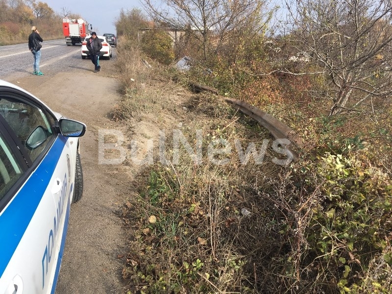 Преди минути възрастен шофьор е катастрофирал на Оряховско шосе до