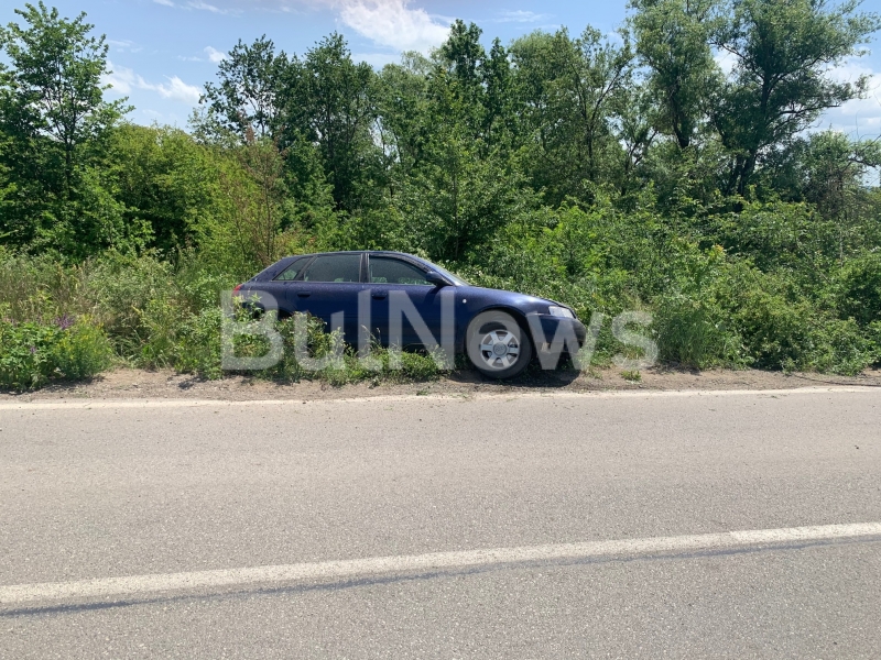 Девойка падна с Ауди то си в шубраците край пътя между
