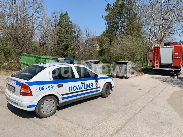 Пожар е избухнал до детска градина във Враца видя първо