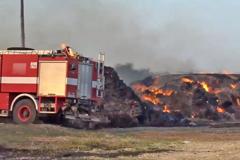 Пожар унищожи продукцията на земеделец в Монтанско научи BulNews Инцидентът е
