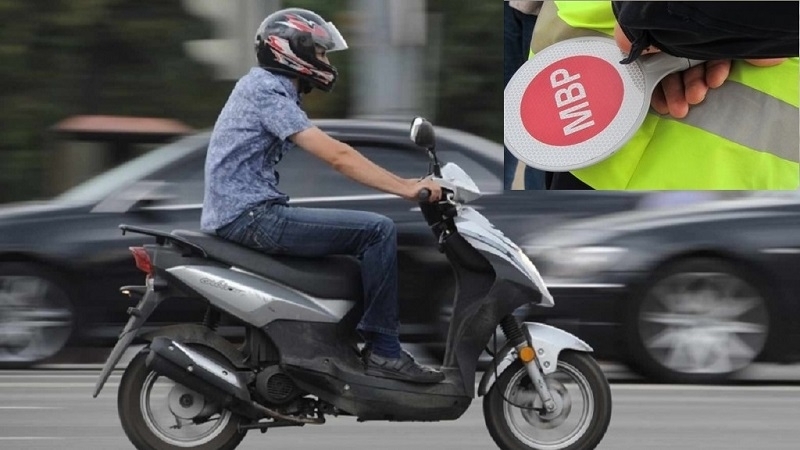 Служители на реда са хванали младеж с нередовен скутер в