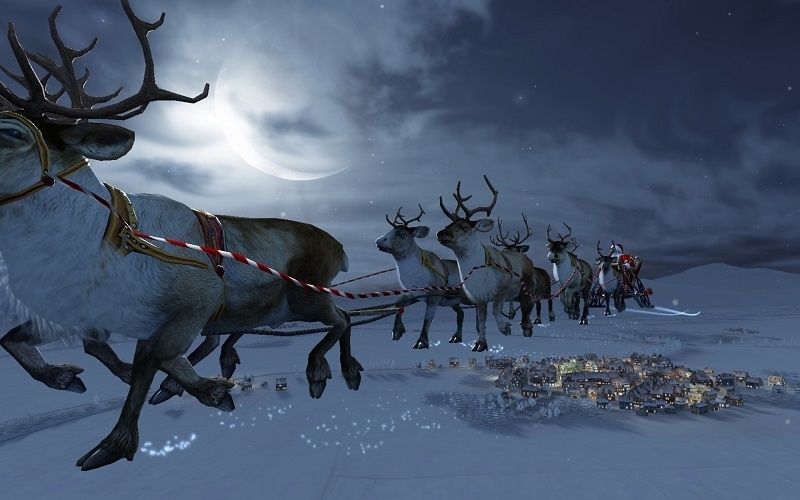 Дядо Коледа и елените започнаха традиционната си обиколка по света
