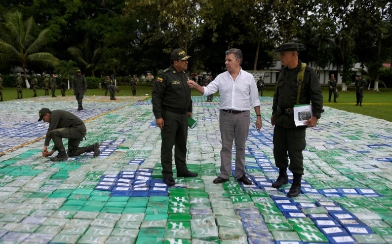 Колумбийската полиция иззе 12 тона кокаин на стойност 360 милиона