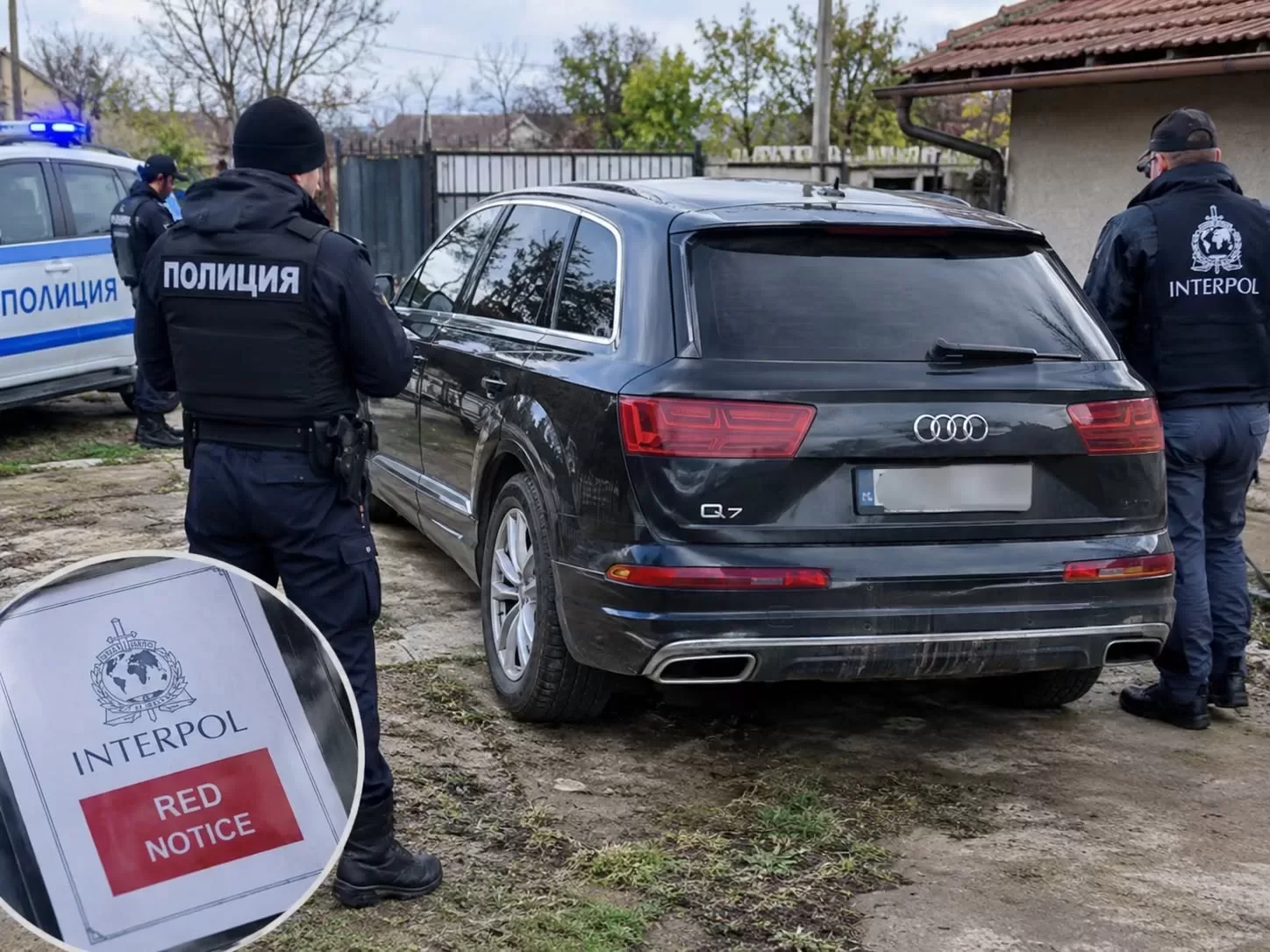 В дворове на къщи във Врачанско: Намериха Q7-ца и бус, обявени за издирване от Интерпол