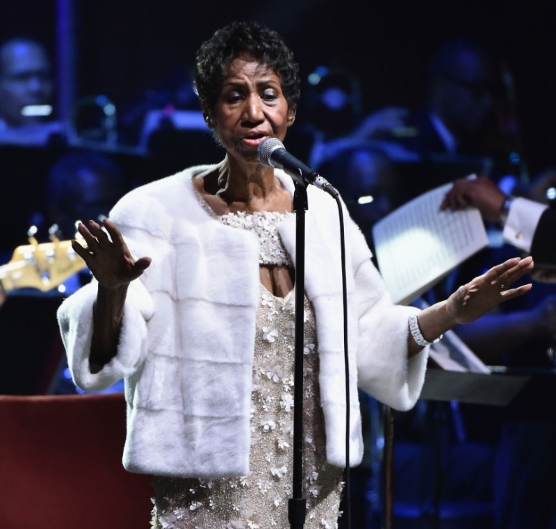 Кралицата на соул музиката Арета Франклин известна с неподражаемия си