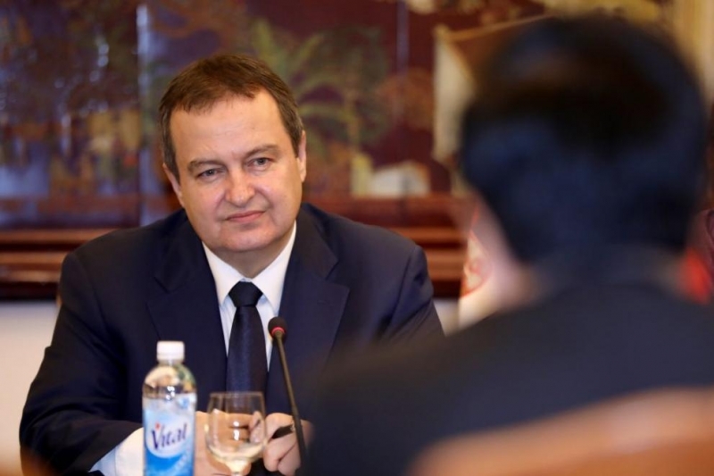 Сръбският вицепремиер и министър на външните работи Ивица Дачич тази сутрин