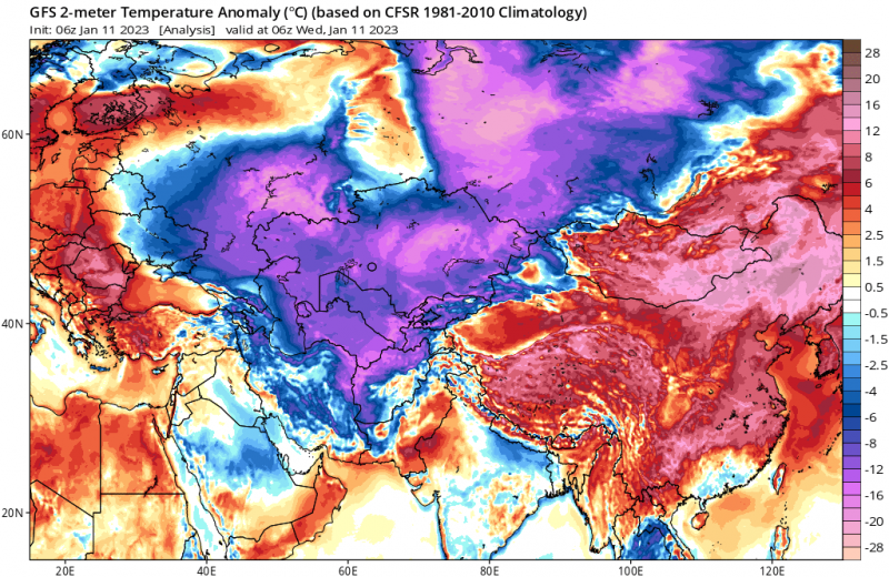 Оленекският район на Якутия регистрира най-ниската температура в Русия от