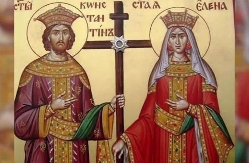 На 21 май почитаме Светите равноапостоли Константин и Елена Това е
